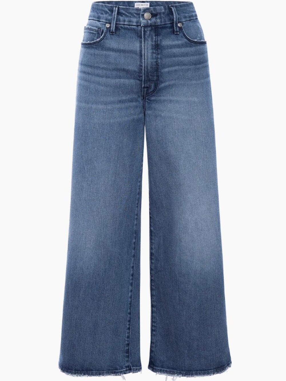 NEW Good American Good Waist Palazzo Cropped Jeans Size 10 / Size 32